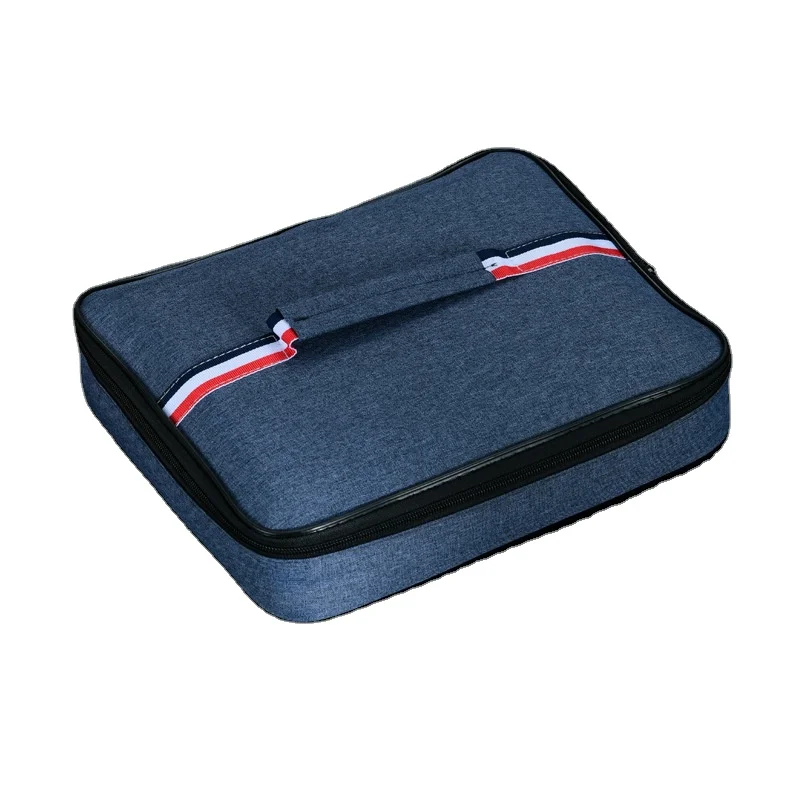 custom polyester pair Thermal lunch box bag /custom logo oxford zipper closed Insulated portable box Containers cooler lunch bag