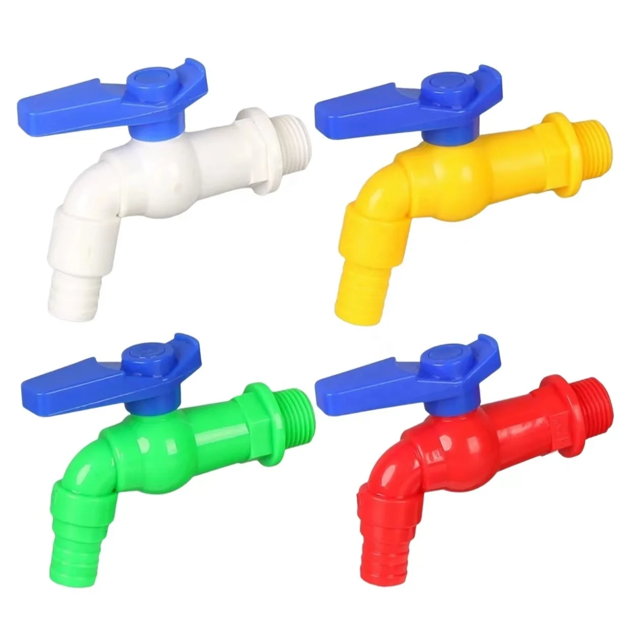 LJ-134 degree turn handle two way handle bigger mouth pvc faucet water tap blue handle tap