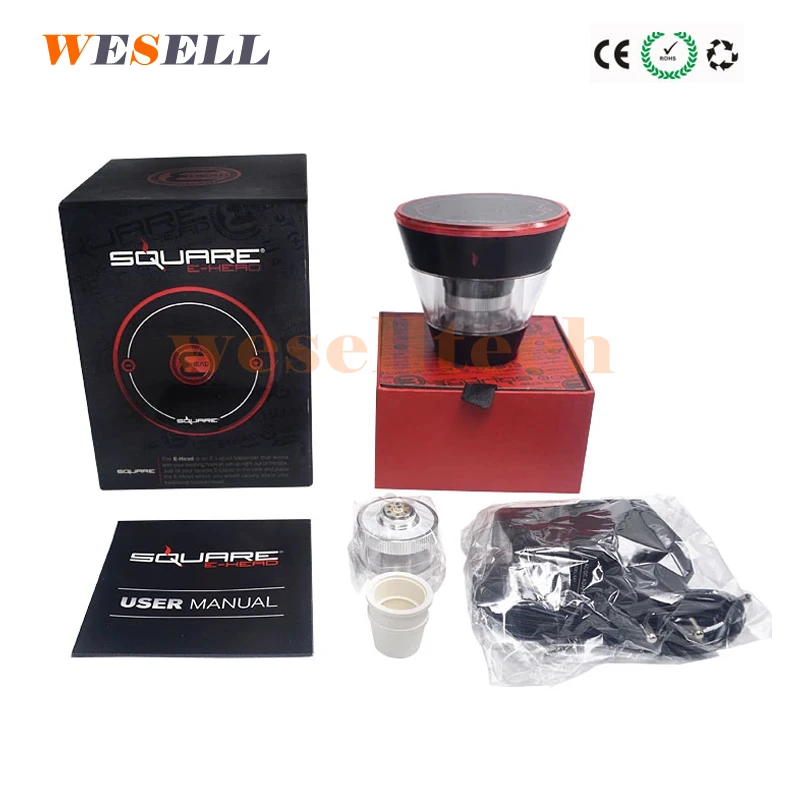 В наличии! Квадратная портативная электронная сигарета, аксессуары для курения, чаша для электронного кальяна, держатель для электронной сигареты