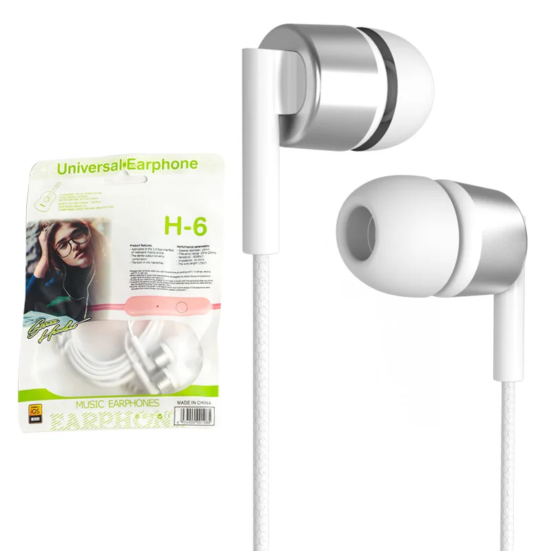 New Arrivals hands free  in-ear  mobile phone headset  music 3.5 jack  with mic