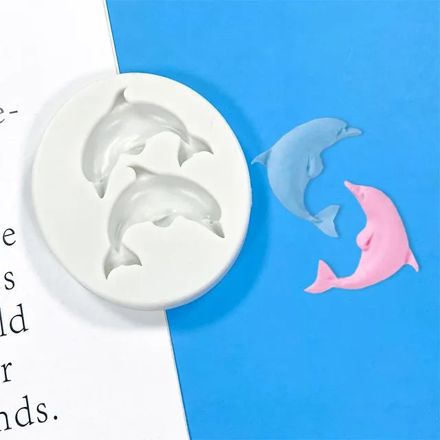 Dolphin Silicone Mould De Silicona De Barra De Chocolate Molds Polycarbonate Bag Custom Chocolate Bar Mold