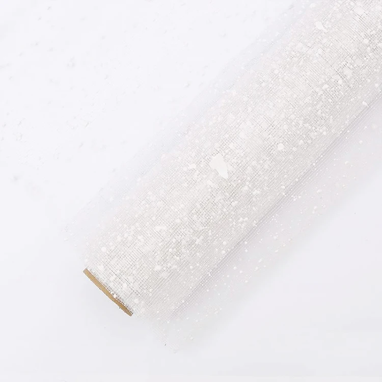 Hot sale of snow dot yarn 21-inch flower packing gauze for optimal quality and quality assurance gift flower mesh