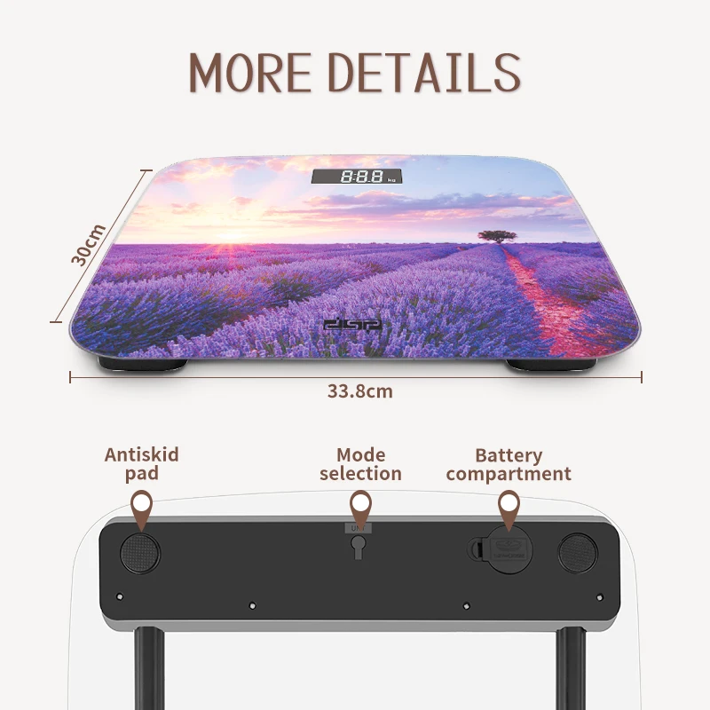 DSP Electronic Scale Bathroom Weighing Digital Body Fat Smart Scale