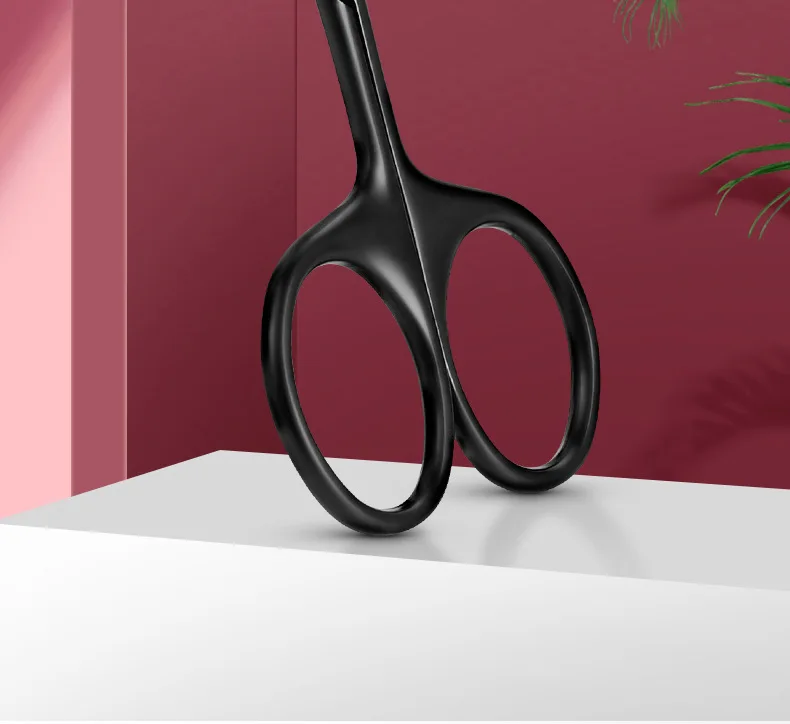 Sunshine Nose Hair Scissors Stainless Steel Rounded Tip Small Shears Safety Beauty Trimming Kit