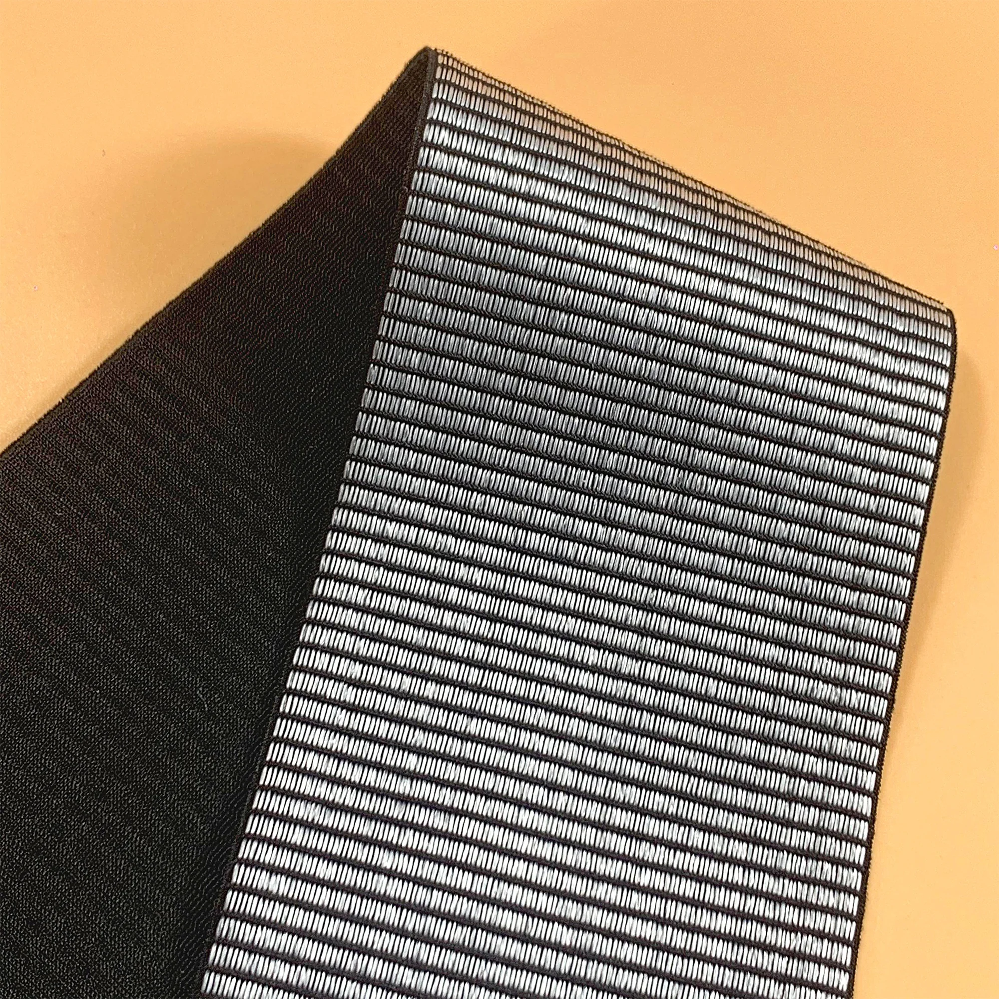 Stretchy non slip silicone gripper printed elastic waist band nylon stretch elastic for clothes