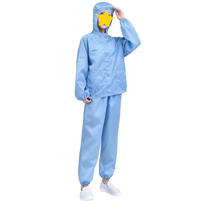 Made In China Blue White pink green yellow ESD Protection Clean Room Uniform Suit Wholesale