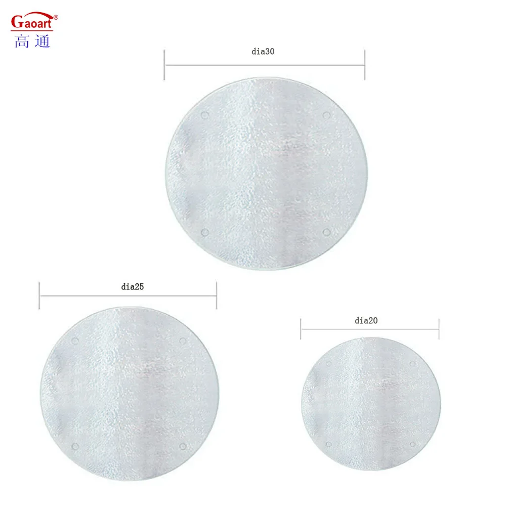 New Arrival Round Cheese Cutting Board Resin Tempered Glass for Home and Kitchen Includes Bread Cutting Features Boxed
