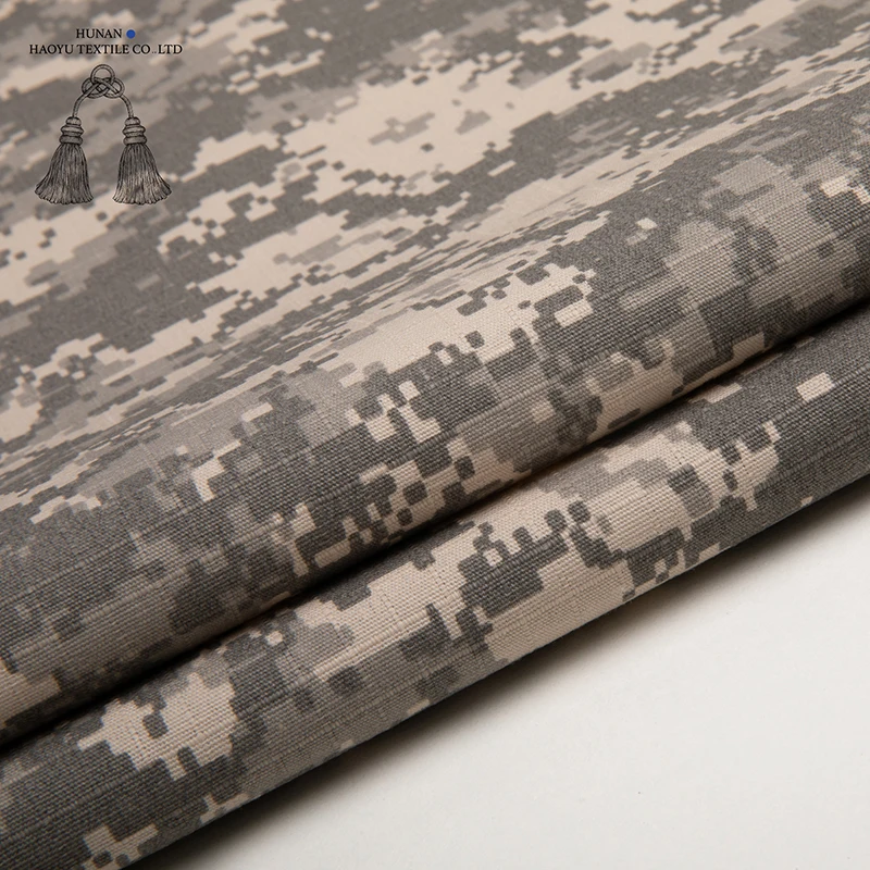 T/C 65/35 Cotton Polyester Ripstop Waterproof Camouflage Fabric For Training Clothing Workwear