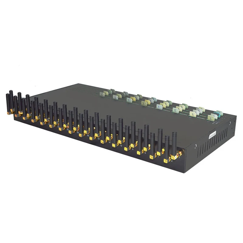 32 port bulk sms and voice  modem  voip gsm   32 sim slots sms gateway
