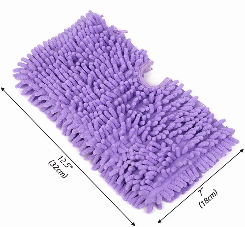 Factory Directly Sell Chenille Mop Head Microfiber Flat Mop Pad for Shark Steam Mop