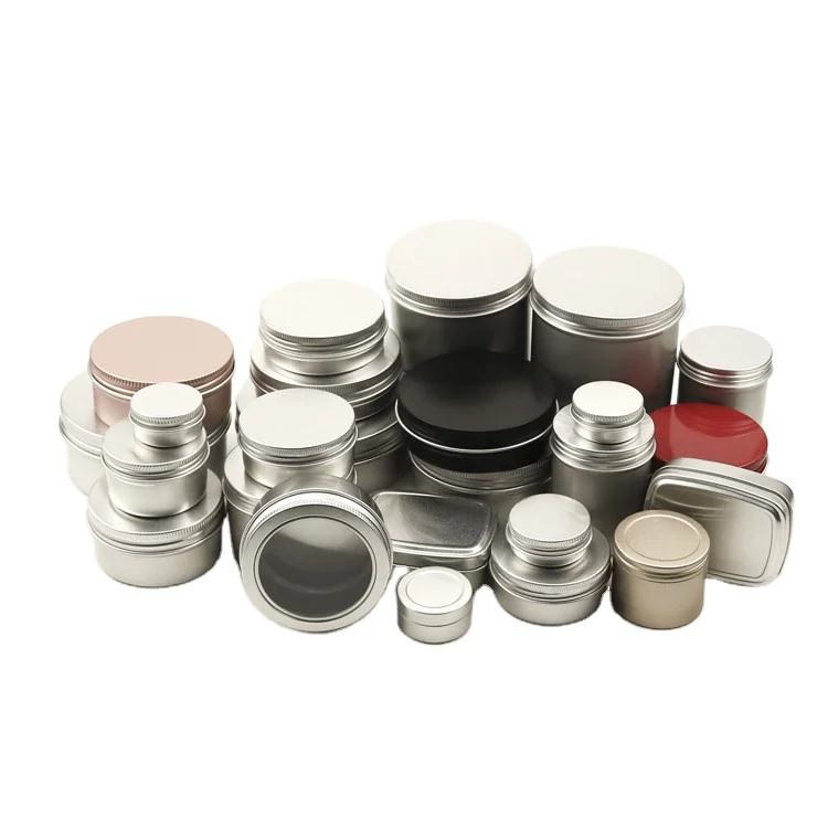 Candle Tins with Lid 5g10g15g 40g 60g 50g 250g Tea Caddy Canister Packaging Tin case