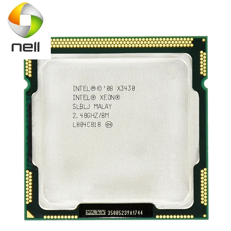 Intel Ксеон X3430 кэш-память 8м Quad Core 2,4 ГГц 95 Вт LGA 1156 настольный процессор 100% работает настольный процессор Испытано 100% работает