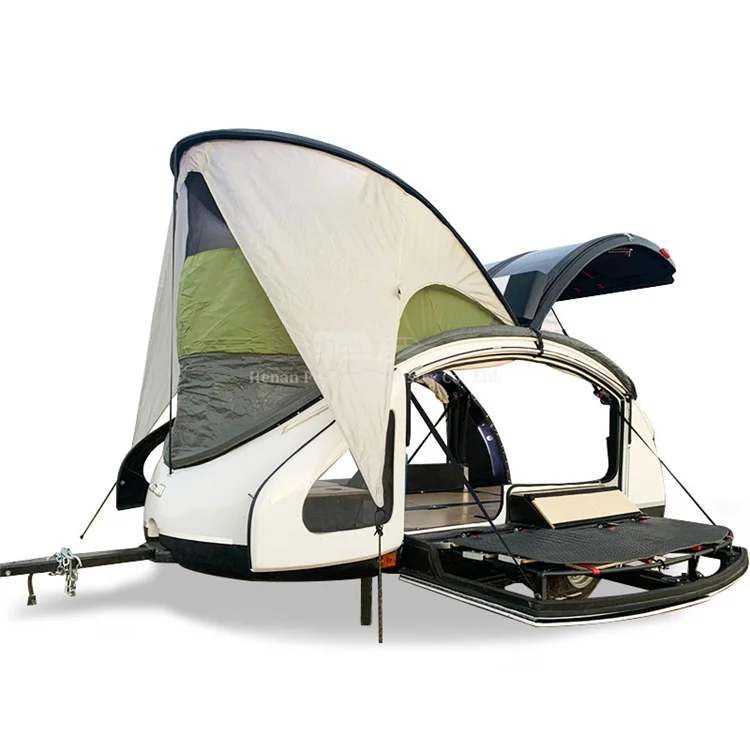 Mini Tent Mobile Small Camper Caravan Camping Traveltrailer Off Road Teardrop Trailer