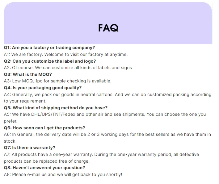 FAQ
