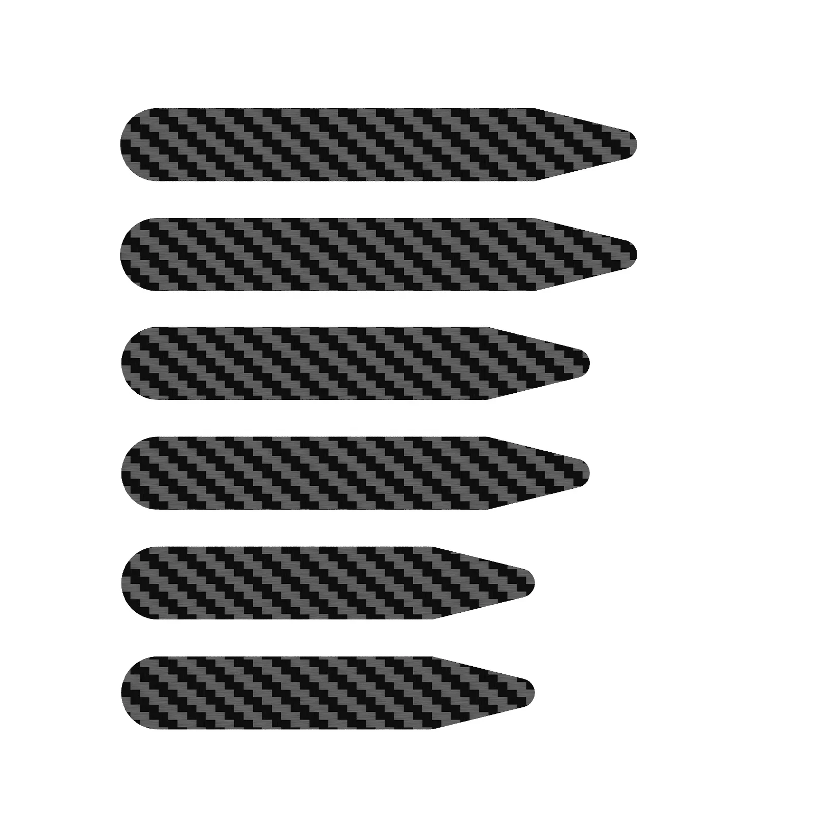 3 пары, мужские карбоновые накладки на воротник, 3 размера (2,0/2,5/2,75 дюйма)