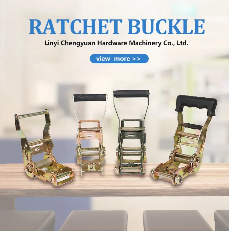 Wholesale Heavy duty zinc plated cargo belt webbing buckle manufacturer 25mm 50mm tie down metal ratchet lashing buckle