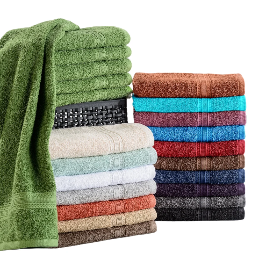 Absorbent quick drying soft cotton towel sets pakistan cotton 3 piece best bath towels