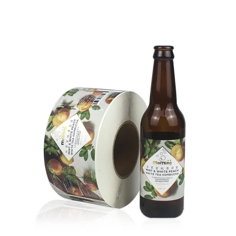 Factory Wholesale Custom Packaging Label Textured Paper Wine Bottle Label Printing Red Wine Label for Glass Bottle