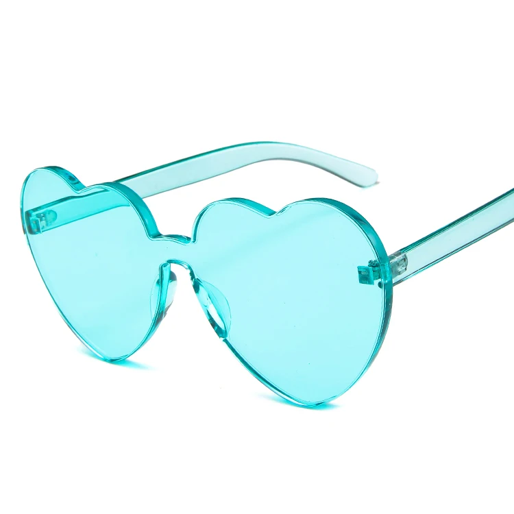 2020 fashionable heart shape candy color fancy sun glasses sunglasses