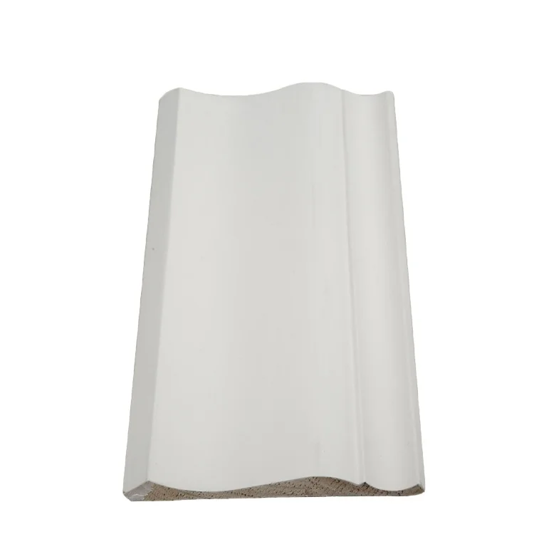 Solid Wood Radiate Pine Ceiling Crown Moldings home decorations whole sale white gesso primed MDF trim molding