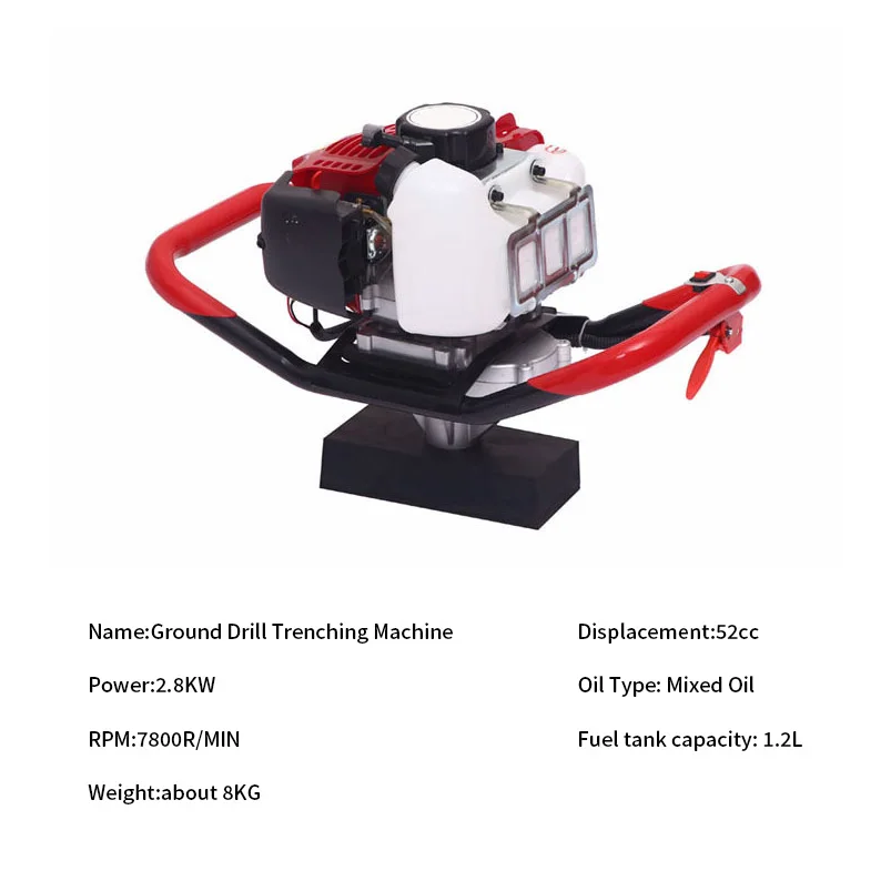 Hot Sale Hydraulic Auger Mini Auger Auger Stump Planer