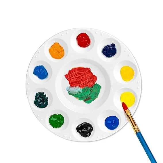 Plastic Paint Tray Palettes for Acrylic Oil or Watercolor Painting Artist Mixing Wet Color