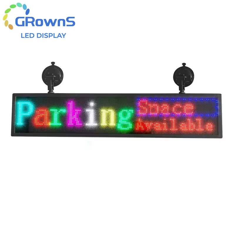 Manufacture Car Screen LED Display Rear Window Mobile Phone APP Control Car DIY Interactive Screen Advertising Display