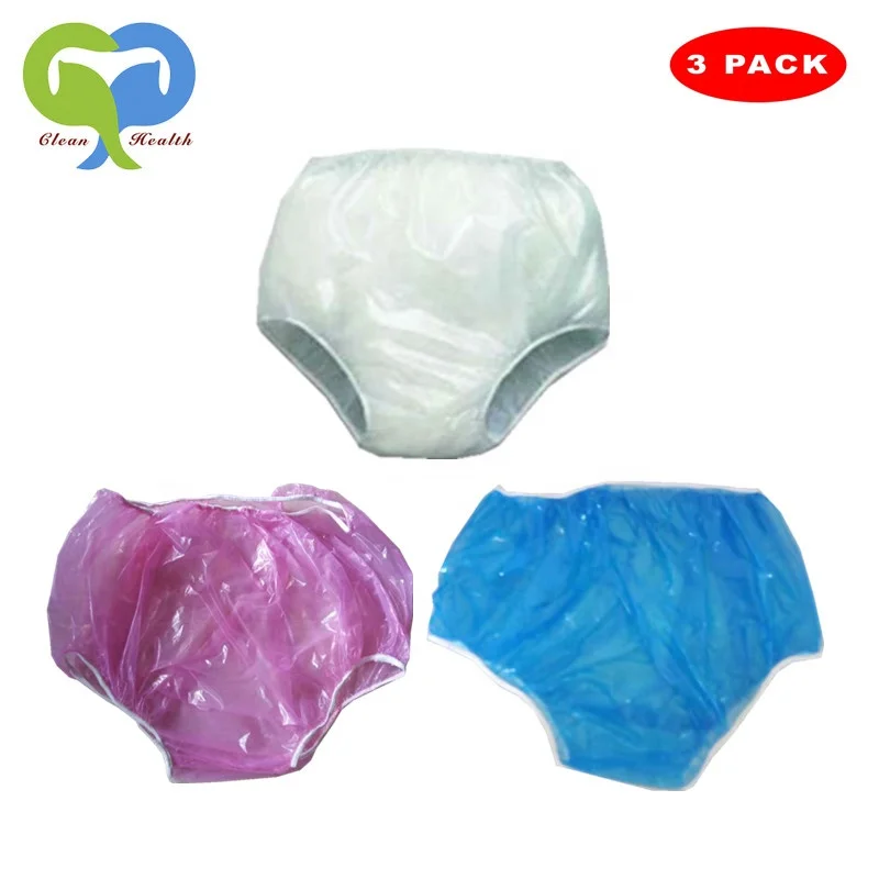 
Clear vinyl pvc plastic panties briefs peva pants protective pvc underwear for men man Waterproof transparent plastic pants 