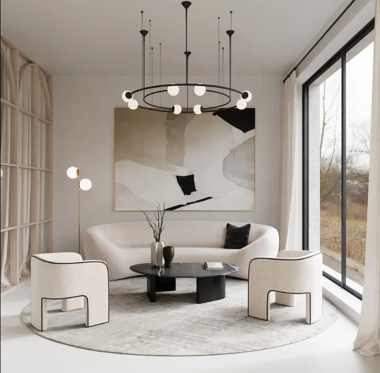 Comfortable armchair designer  sofa chair villa living room modern luxury leisure lounge chair