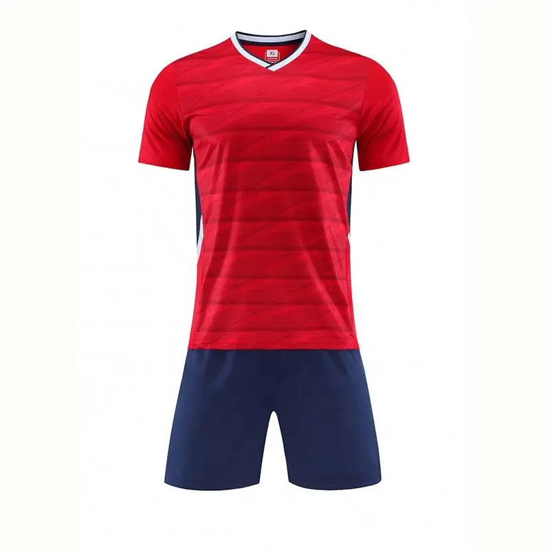 orange colour football jersey soccer uniform red white/black team canada soccer jersey soccer wear purple gold