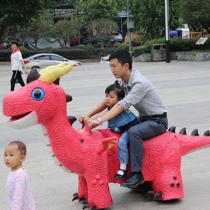 Kids Games Attractive Electric Coin Operated Dinosaur Car