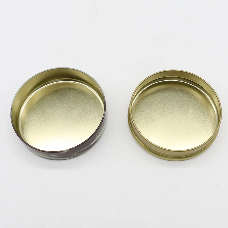 Two-piece metal tin can for candy tin with lid custom box cans for candle Cosmetic jars Customizable logo&printing