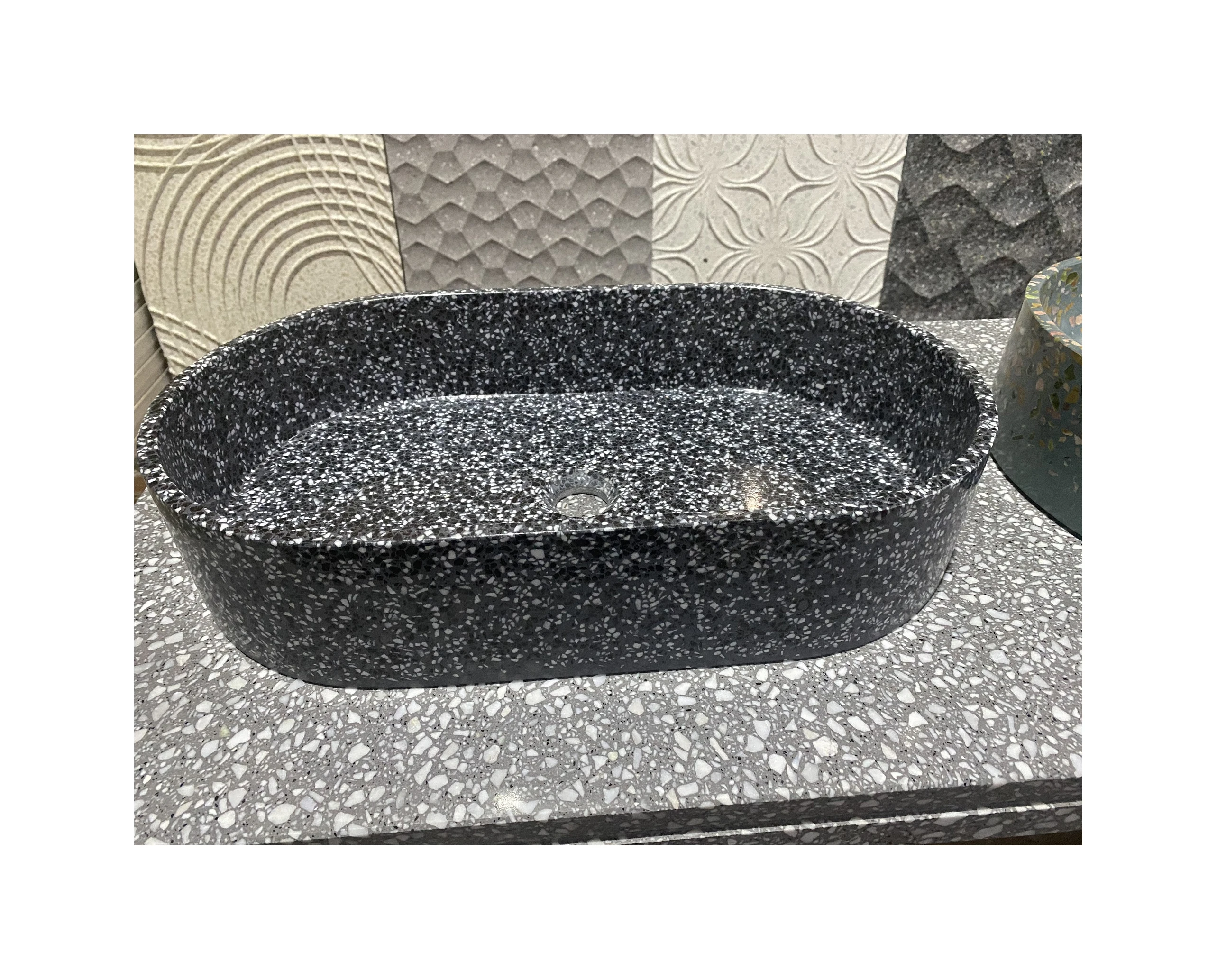Terrazzo Sink  Terrazzo  Wash Basin Stone Wall Panels And Floor Tiles Terrazzo For Bathroom