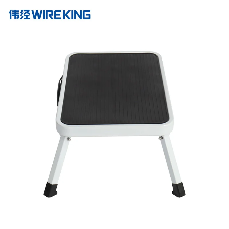 Бытовая черная лестница для домов на колесах одноступенчатая широкая педаль стальной стул