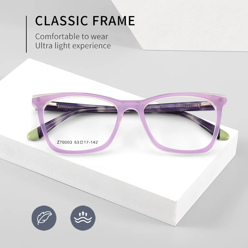 IU-Z70003 High Quality Fashion Eyeglasses Acetate Eyewear Optic Frame for men women