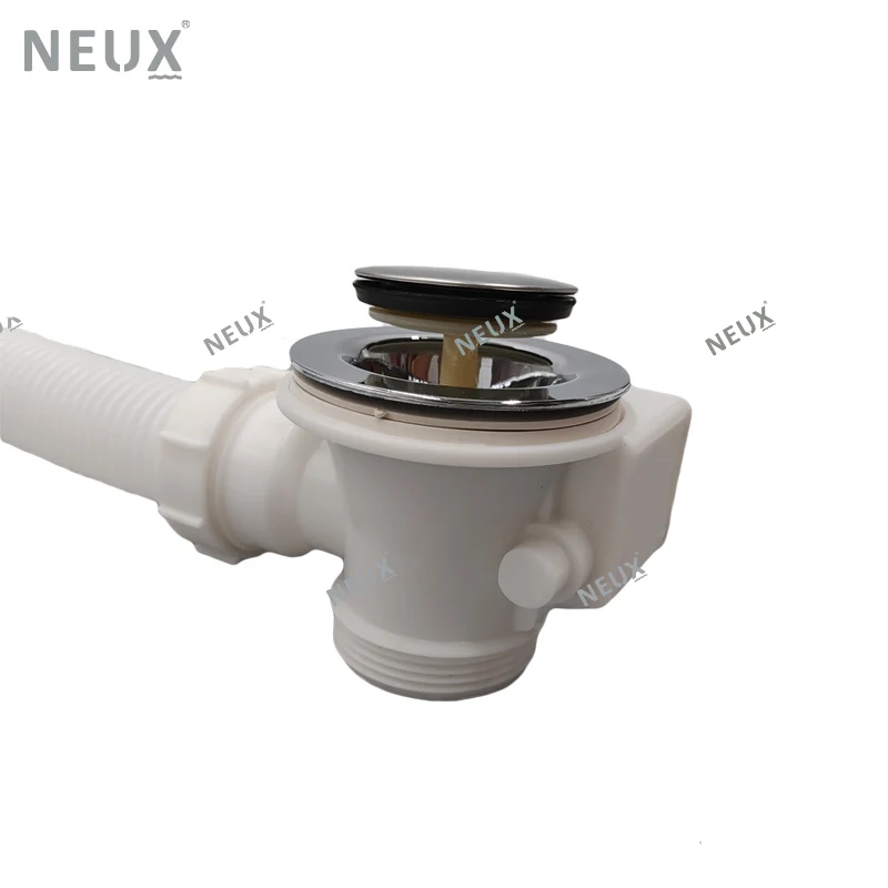 Wholesale Chrome Hair Catcher Flexible Pop Up Plastic Bathtub Drain With Overflow