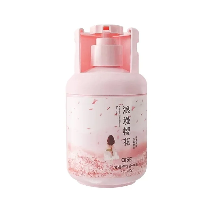 QISE Gas Tank Body Lotion Moisturizing romantic cherry blossom body cream 350g skin care products