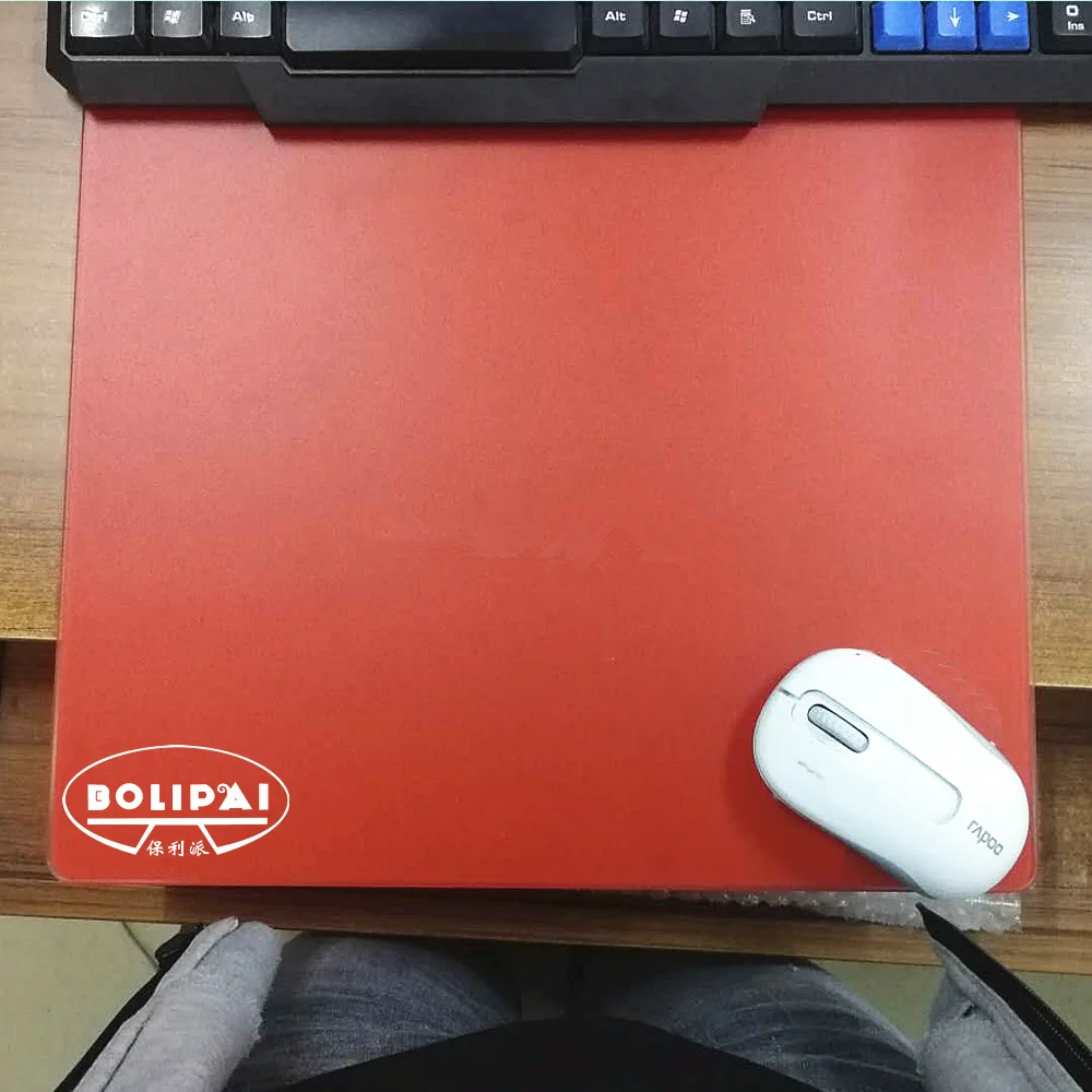 Customizable Professional Game Fashion 3.0 Surface Tempered Glass Mouse Pad