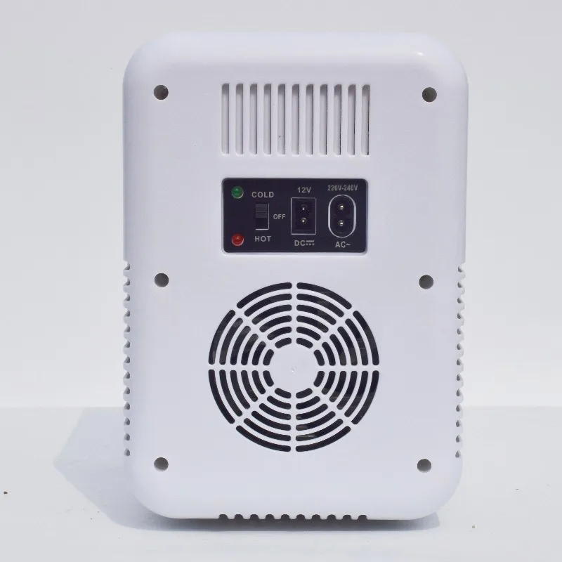 4L/6 Cans AC/DC Skincare Fridge Portable Cooler and Warmer Small Refigerador Transparent Door for Bedroom Beauty