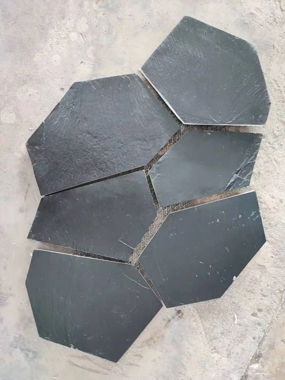 Natural Black Slate Split Garden Walkway Outdoor Landscaping Stone Paving Flagstone Pool Stone