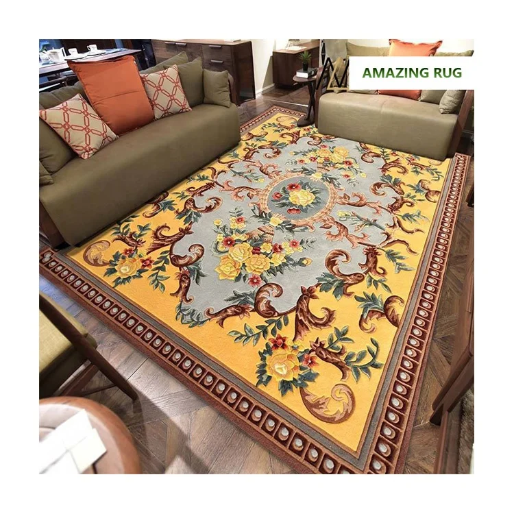 Persian Style Handmade Rug Villa Carpet High Quality Wool Custom Area Rug