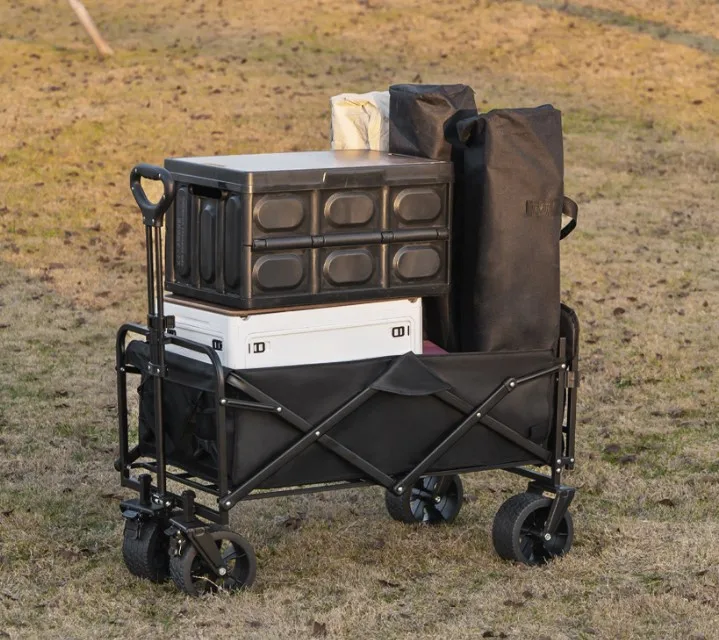 Lightweight  Clax Folding Camping Organizer Utility Loading Telescopic Golf Trolley Fold Picnic Cart