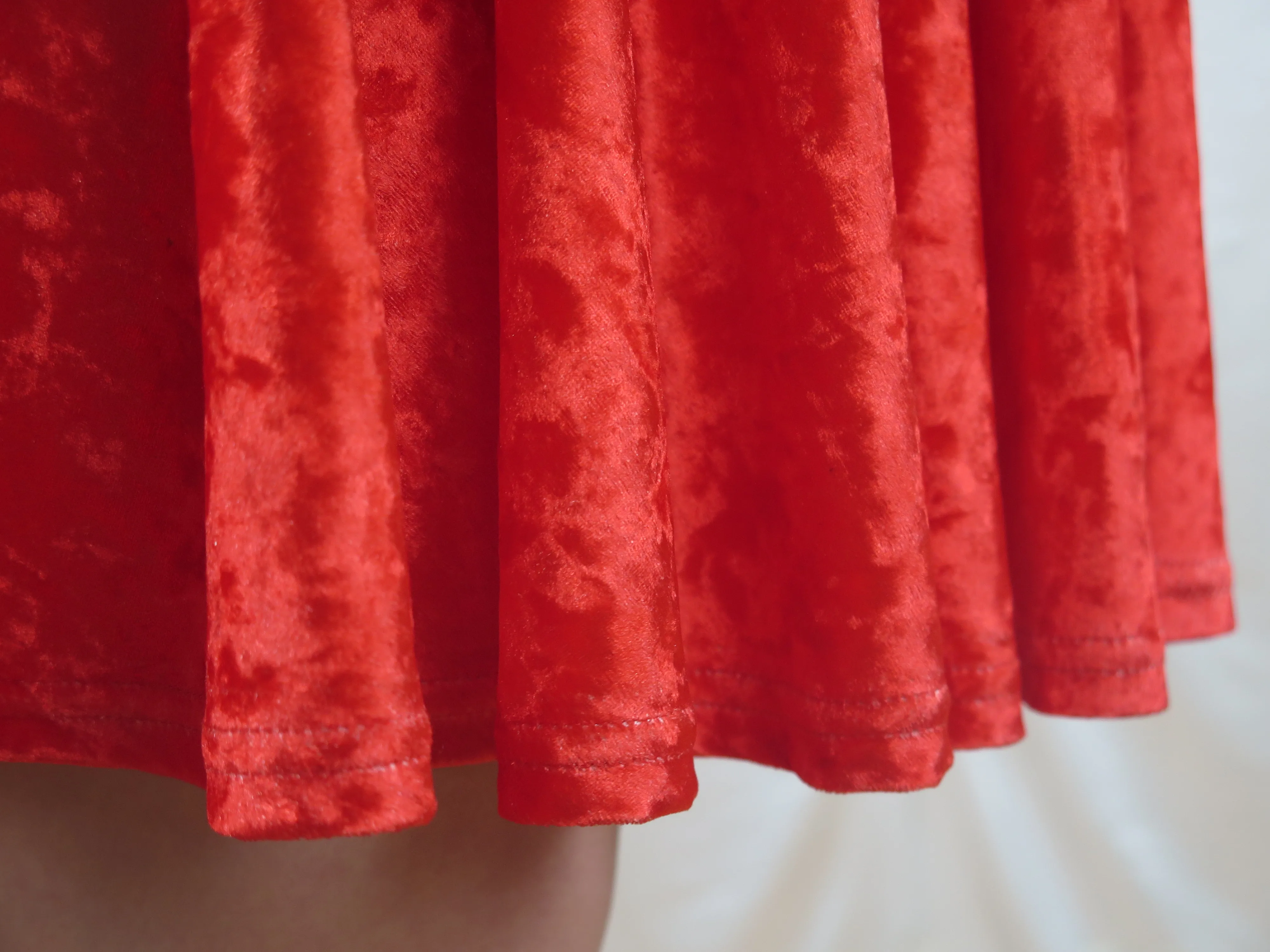 professional Latin dance training dress girls Christmas performance dress competition velvet red skirt sleeveless dress