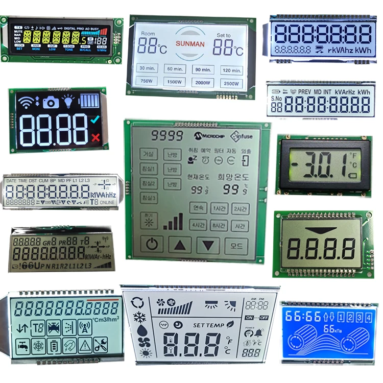Custom 16x2 20x4 128x64 240x128 320x240 128x128 128x32 320x240 256x128 Segment Graphic Monochrome LCD Display Module