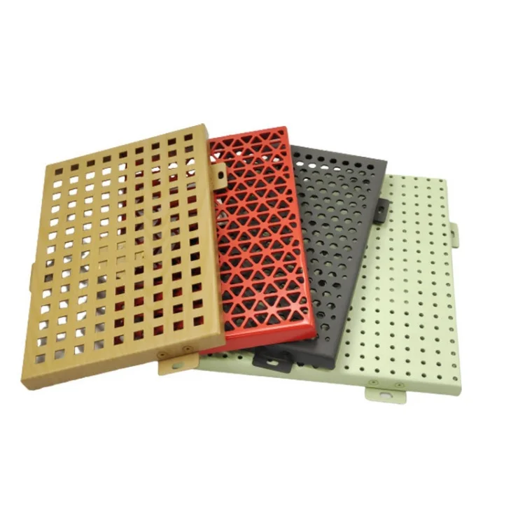 High quality exterior wall material engraving 3D curtain wall facade panels aluminum veneer panel