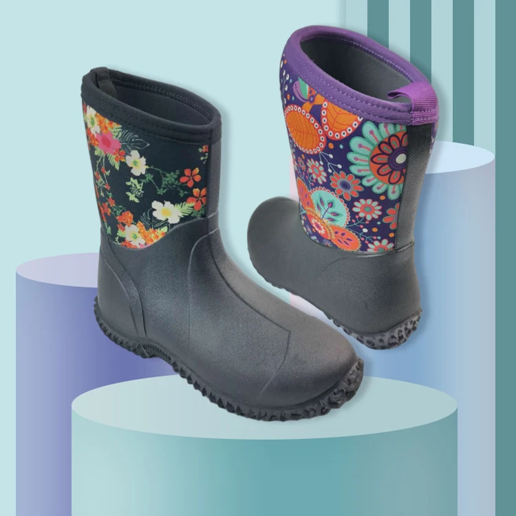 Waterproof Boots Rubber Rain Boots Rubber Daily Riding Boots Natural High Quality Neoprene Motorcycle Waterproof for Women Adult