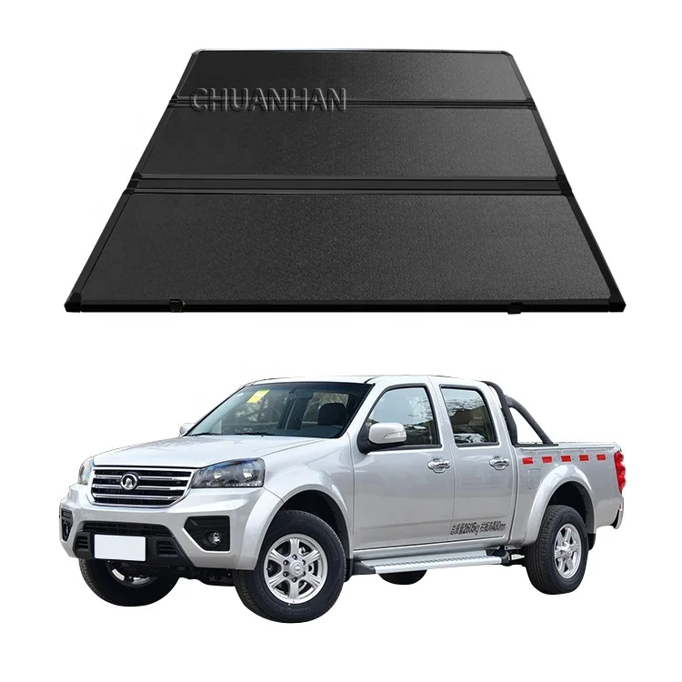 Pick up Aluminum Tonneau Cover Universal  Hard Tri Fold Cover for Great wall wingle