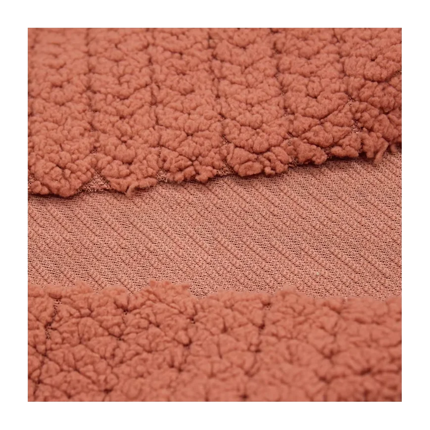 Recycled 100 polyester Knitted Multiple colors Jacquard Customize Coral Velvet Fabric Chairs Sofa Hat Blanket Bags Pets Recycled