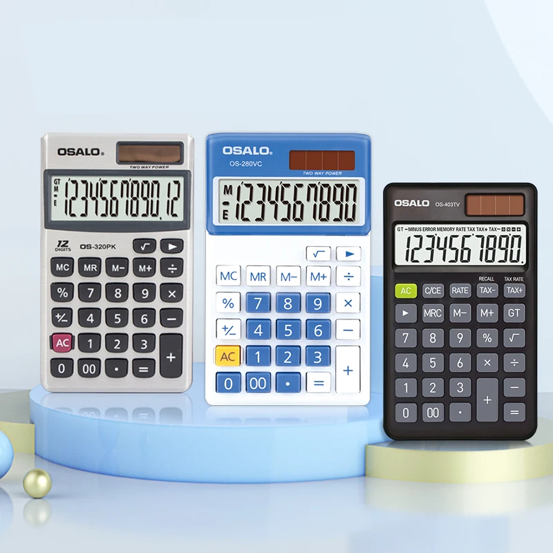 Mini Pocket Calculator School Student Office Custom Logo Rekenmachine Calculadora Calculatrice Solar Small Cute Mini Calculators