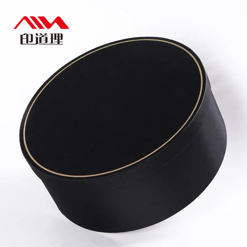 Wholesale  Cardboard With Hat Round Tube  Luxury Round Flower Box Velvet Box For Rose Packing